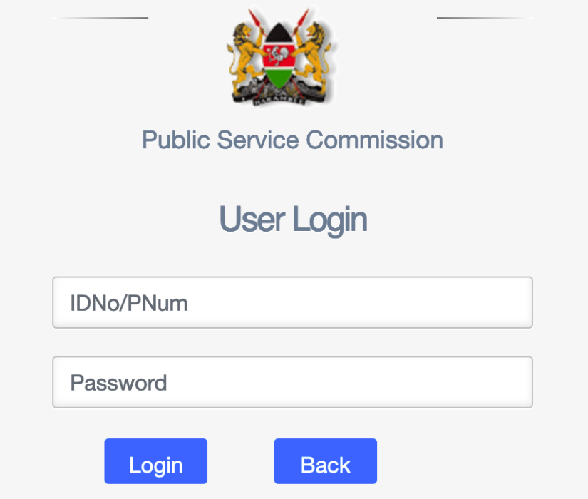 public service commission login
