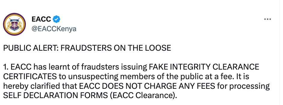 eacc advice to applicants