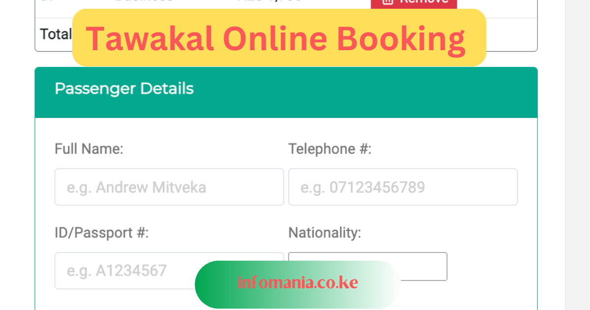 Tawakal online booking